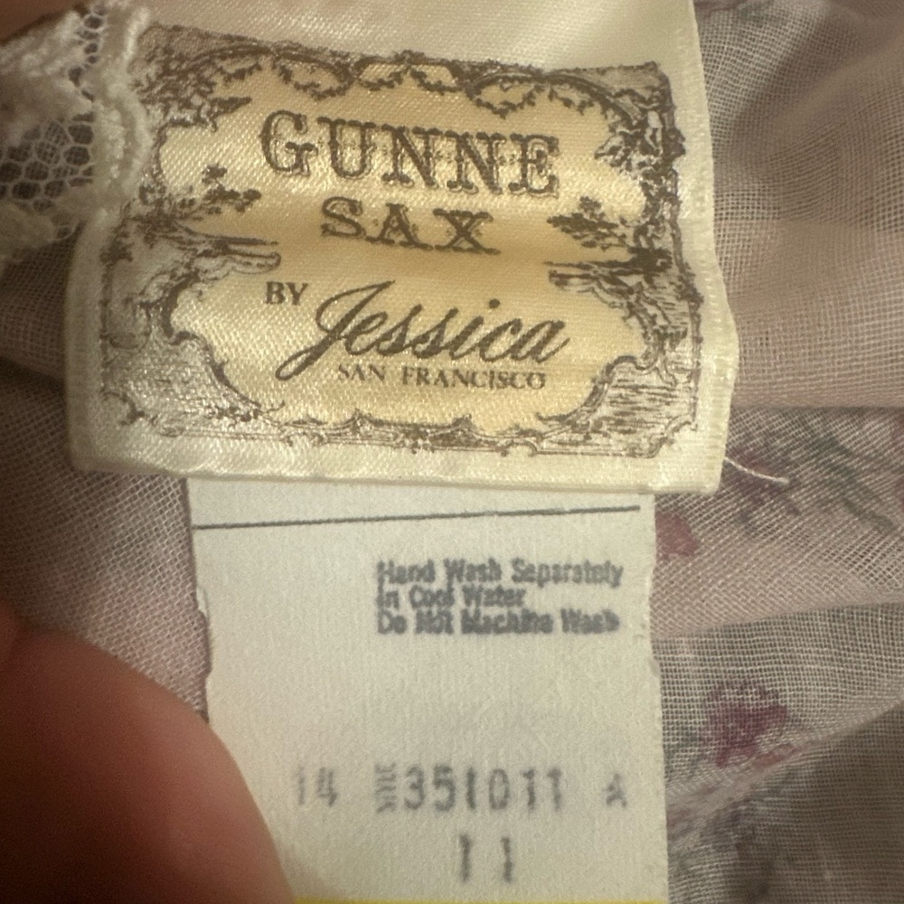 Gunne Sax Vintage Floral Gown